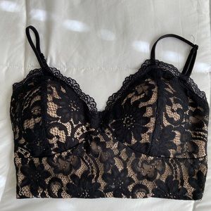 Charlotte Russe Black & Nude Bralette